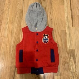 Toddler Boys Micky Mouse Hooded Vest